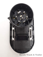 Load image into Gallery viewer, 7-way RV Round 4-flat Trailer Wiring Plug - F7M4, BKM4