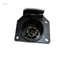 Load image into Gallery viewer, 7-Way RV Style Trailer Plug &amp; Vehicle Side 7 Pin Flat Socket &amp; Bracket - F7CB, 58230, F7TB