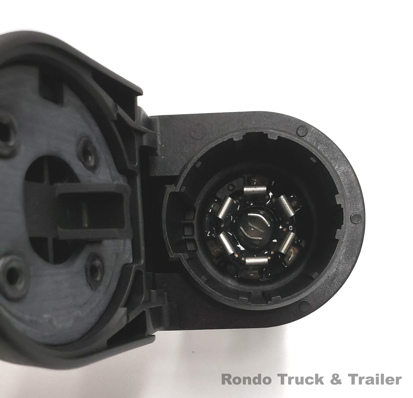 7-way RV Round 4-flat Trailer Wiring Plug - F7M4, BKM4