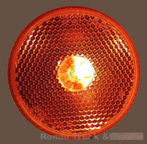 Trailer Clearance Light Reflector - Amber Incandescent - 2.5" Round - 143A