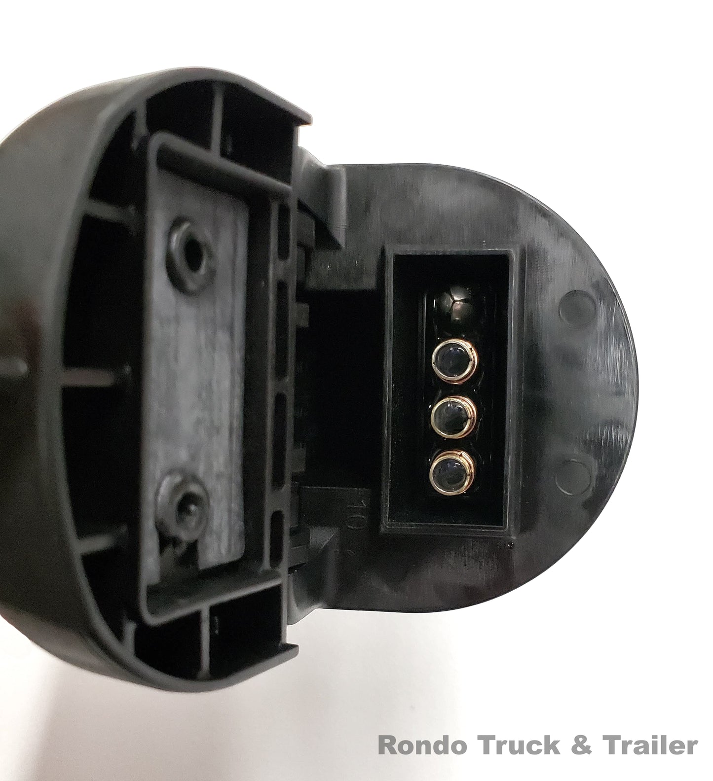 7-way RV Round 4-flat Trailer Wiring Plug - F7M4, BKM4