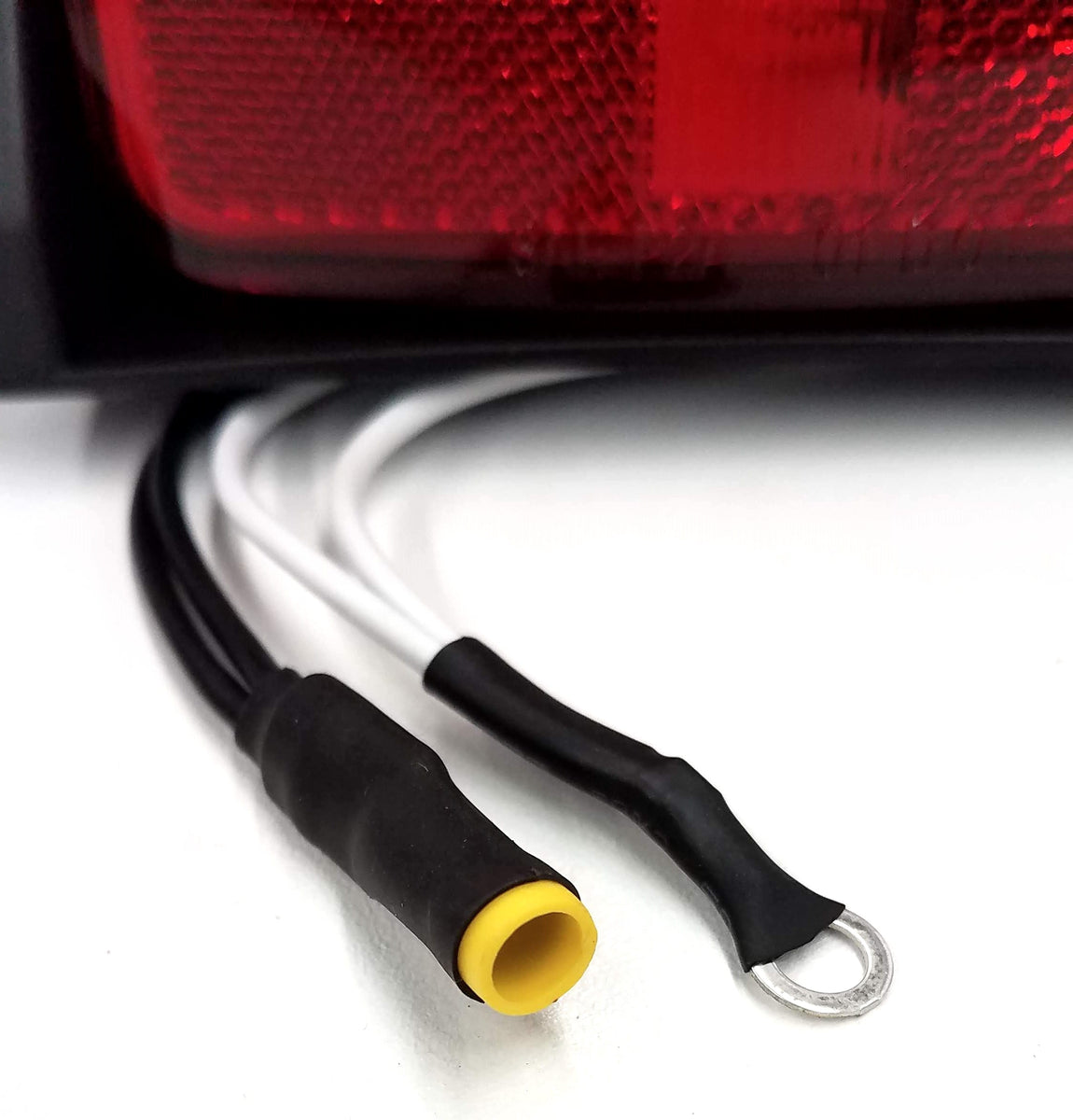 Amber Rondo Trailer Fender Light Assembly - Red/Amber Incandescent - Left Side - B ...