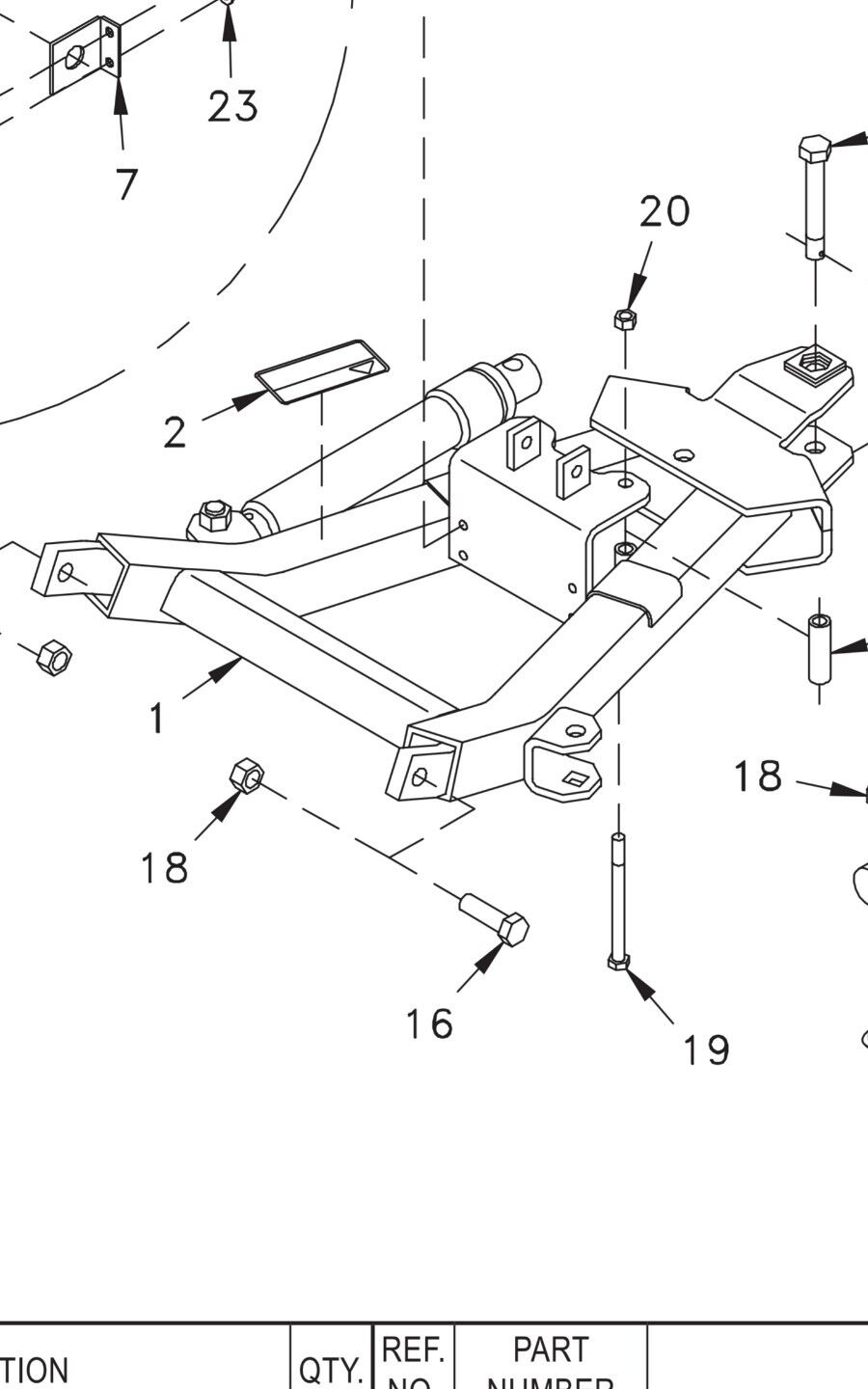 Push Frame Weldment A-Frame - 25012483