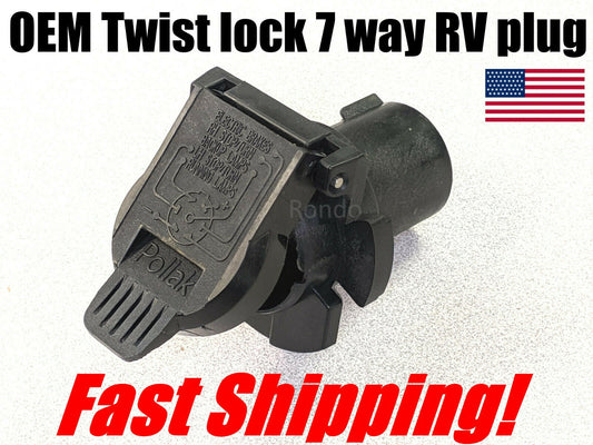 Twist Lock Plug, OEM Socket, 7 Way RV 11-916P *** FREE SHIPPING ***