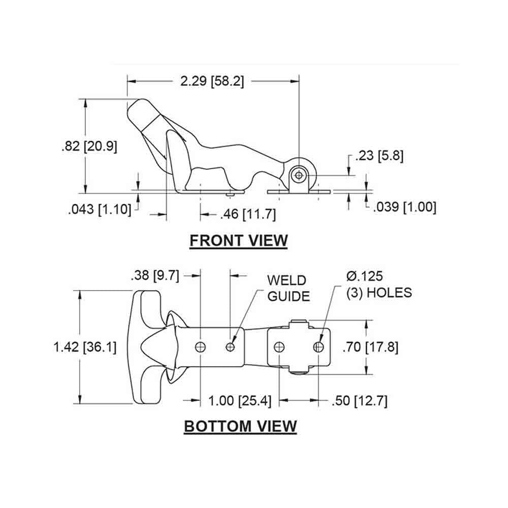Rubber Latch Hold Down - SP-220-100SS