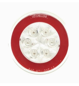 4" Clear Lens Round Stop / Turn / Tail Light, STL-101RCB