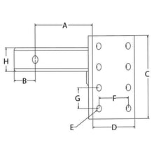 Load image into Gallery viewer, Pintle Hook Mounting Plate, 7&quot; Plate, 15k, RPM-10