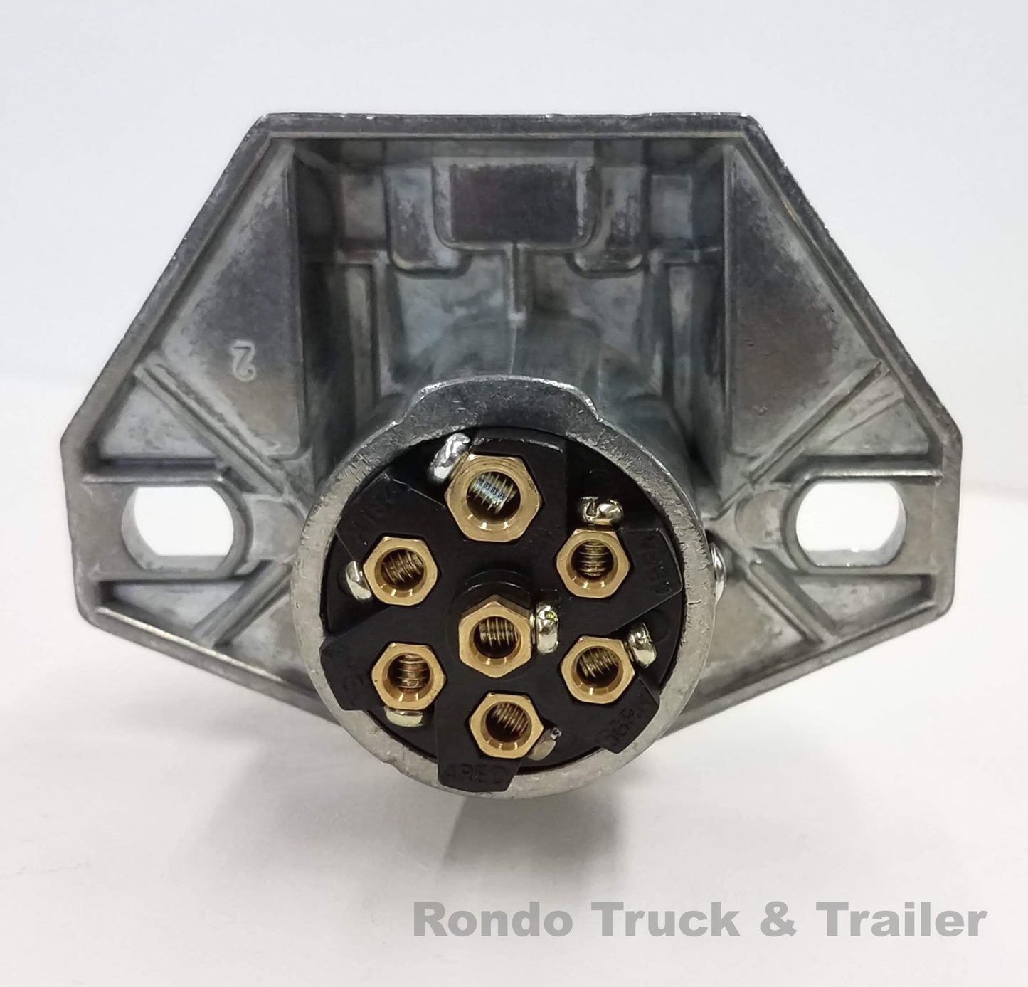 Pollak 7 Pin Round Trailer Socket, Vehicle Side 11-721E ***FREE SHIPPING ***