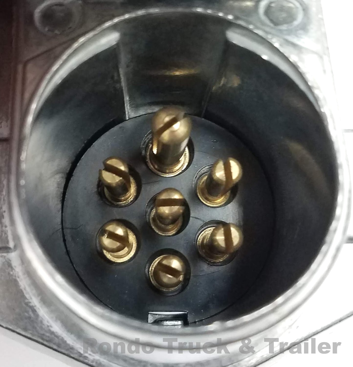 Pollak 7 Pin Round Trailer Socket, Vehicle Side 11-721E ***FREE SHIPPING ***