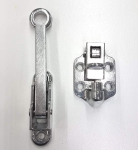 4" Door Holder, Aluminum Hook and Keeper, I-DHB-AL-4