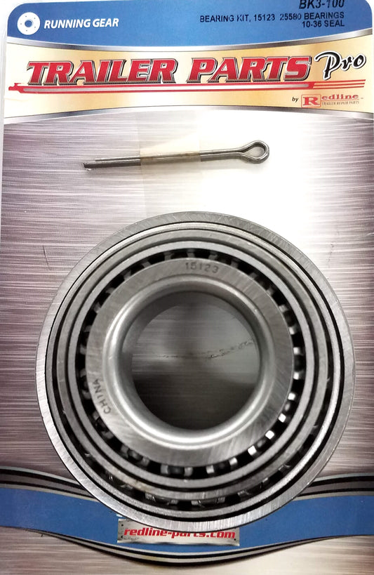 6,000 #, 6K, Axle Bearing Kit w/2.25" Seal BK3-100