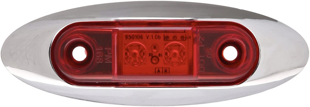 PM Peterson Sealed LED Clearance Marker Light Kit W/ Chrome Bezel 090271