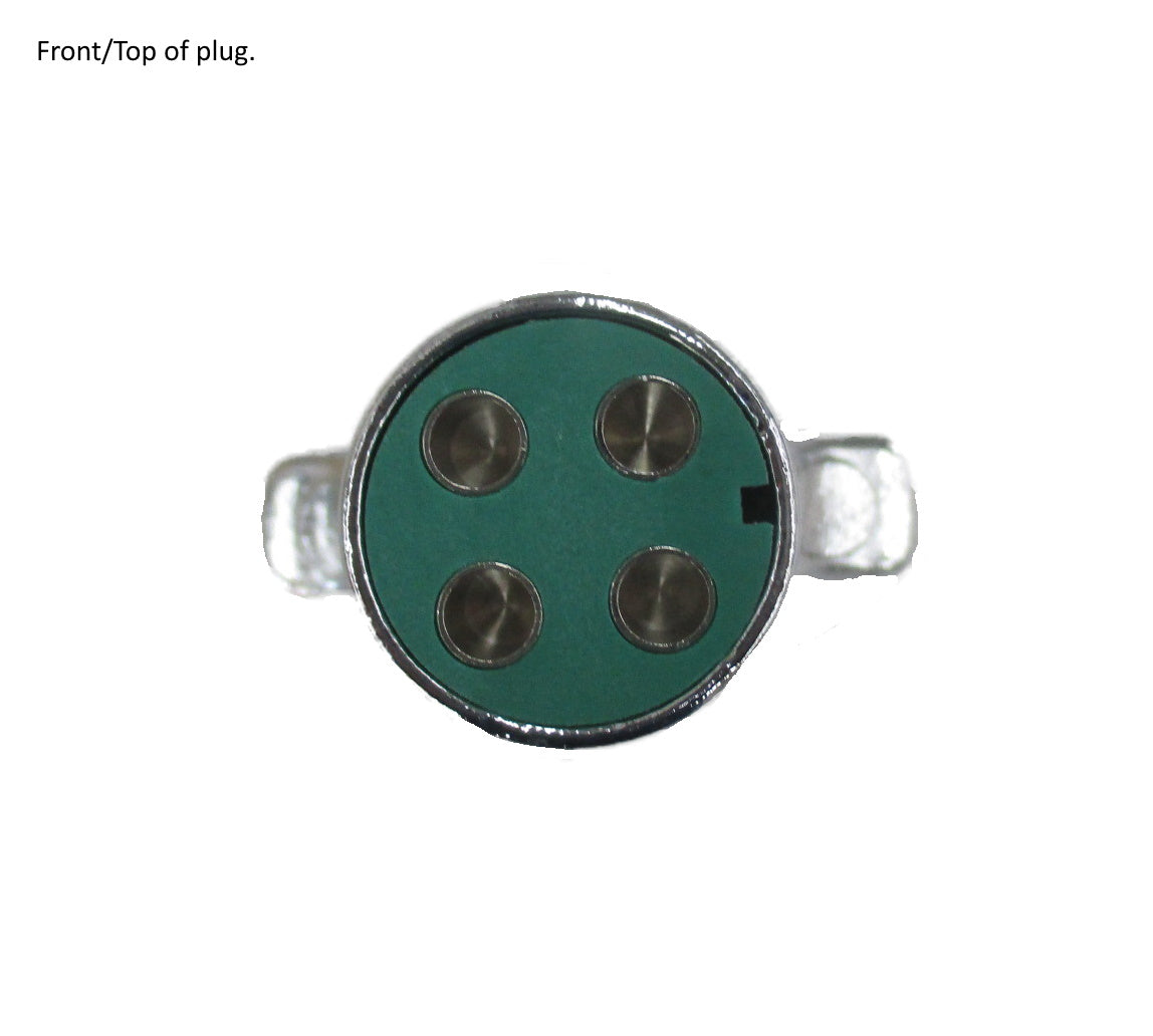 4-Pin Round Trailer Side Plug 11-409