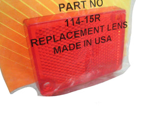 Red Clearance / Marker Light Lens 114-15R