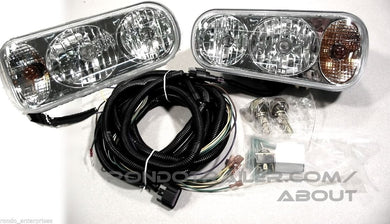 Super Bright Universal Halogen Snow Plow Lights Light Kit Wiring Harness OEM 1311100