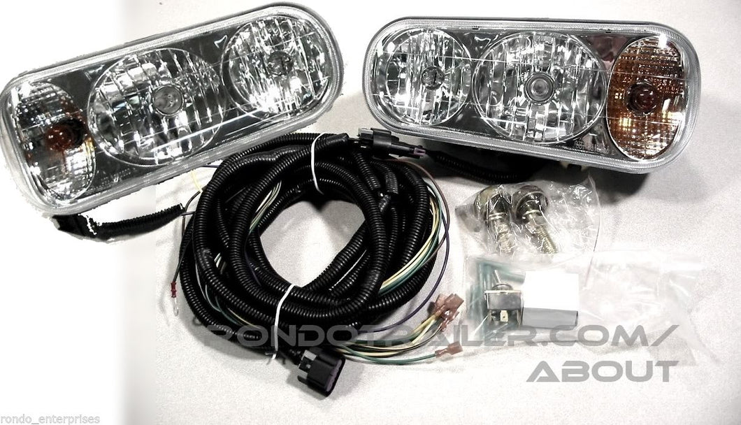 Universal Halogen Snow Plow Lights and Universal Wiring Harness OEM 1311100