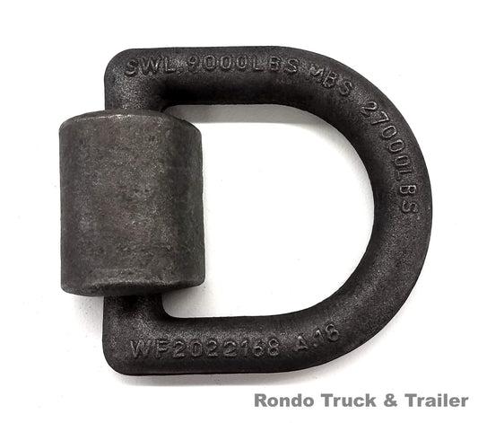 D-Ring 3/4" with weld-on base - 27K - 3/4Dring