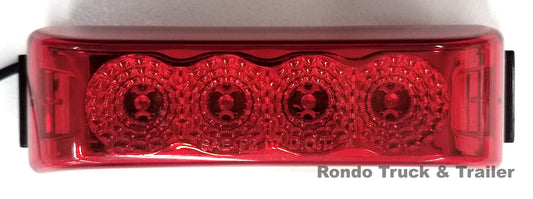 Micro-Flex Thinline Marker Light Kit, Red, LED - MCL-63RBK