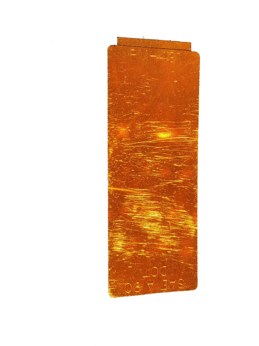 4.31" x 1.69" Amber Reflector B491A