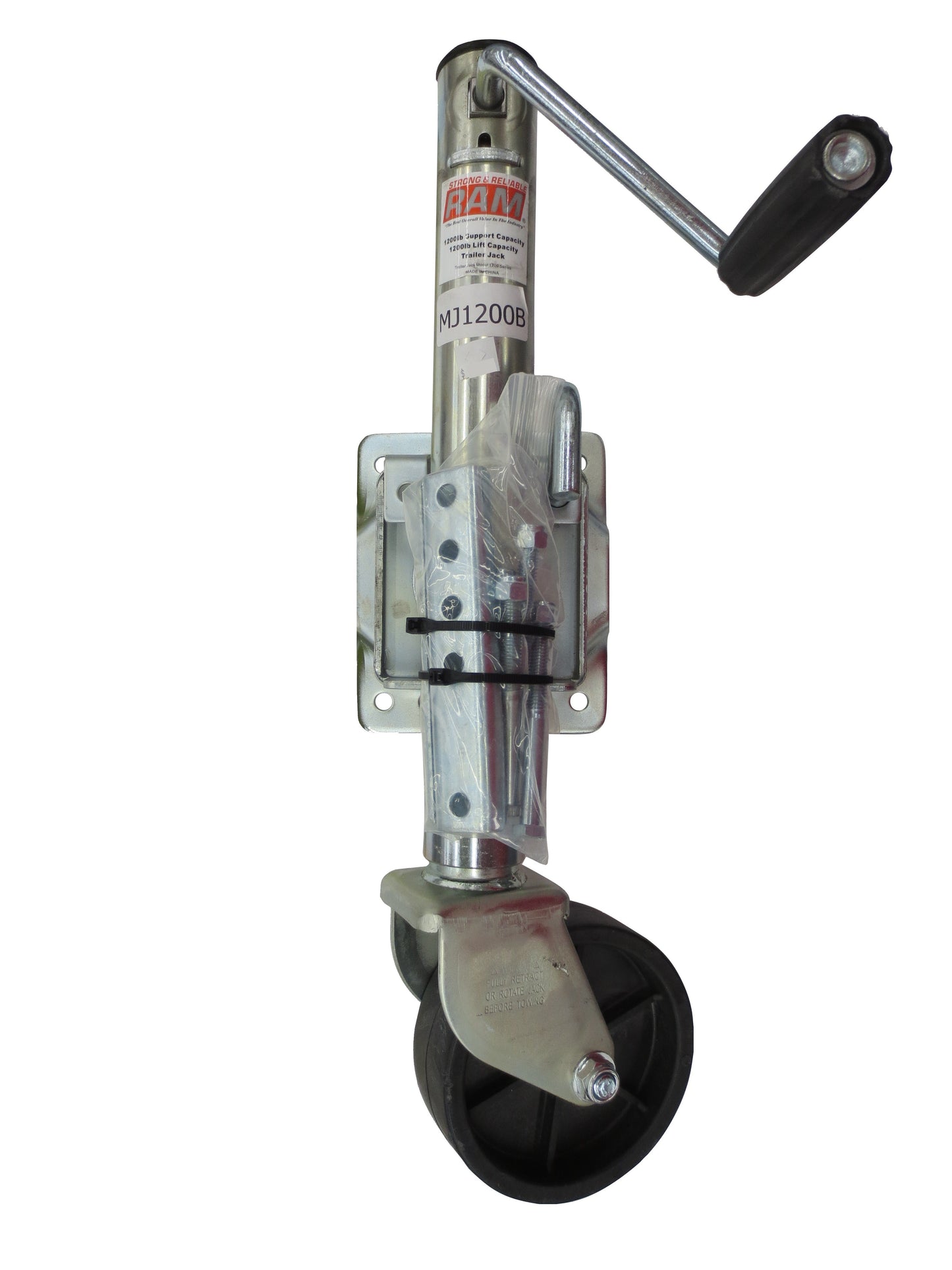 Bolt-On Swivel Jack with 6" Wheel, 1.2k, MJ1200B