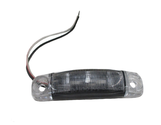 Trailer Clearance / Marker Light - Red LED - Clear Lens S18-RC00-1