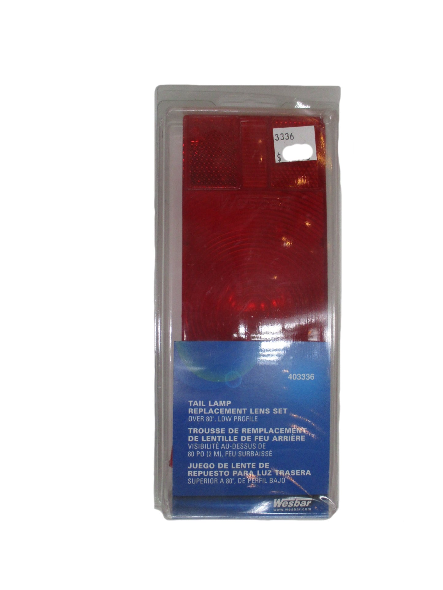 Red Replacement Tail Lens for 3504 & 3554 Lights - 3336