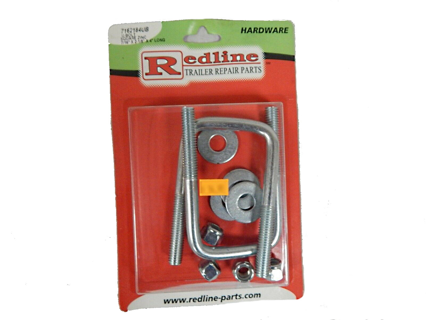 Square U-Bolt, 7/16"x2-1/8"x4", 7162184UB