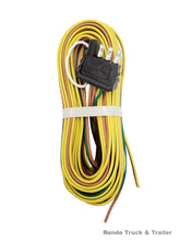 Load image into Gallery viewer, 4-Flat Male Plug 25&#39; Trailer Wiring Harness 425YH