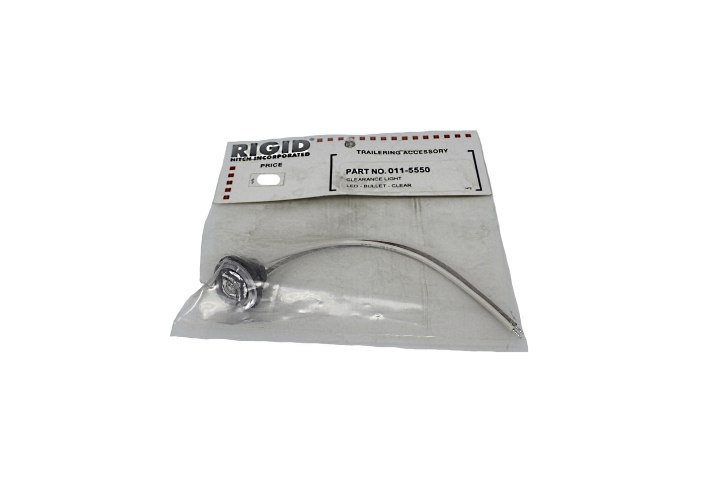 Bullet Light, Clear Lens, White LED light, 011-5550