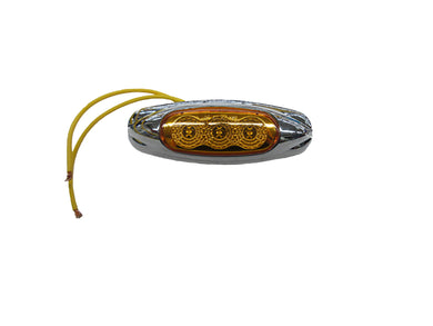 Amber Clearance / Marker Trailer Light, Oblong MCL-17AB