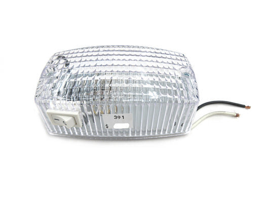 Rectangular Interior Trailer Light Clear Surface Mount 391