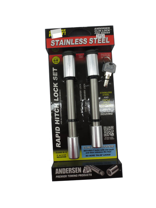 Rapid Hitch Locking Pin Set - Coupler and Receiver Lock - 3492