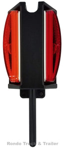 Trailer Fender Light Assembly - Red/Amber Incandescent - Right Side - BA-44FNR