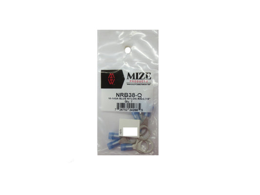 16-14 GA Blue Nylon Rings, 3/8",  NRB38-Q