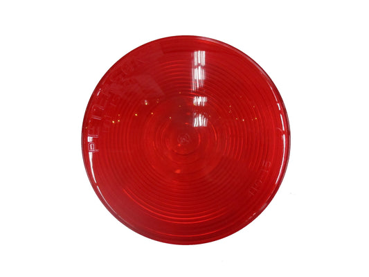 Red Tail Light Lens, 4 1/4" diameter - 410-15R