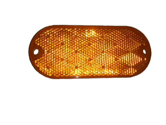 Amber Oblong Trailer Reflector, 4 3/8" x 1 7/8" - B480A