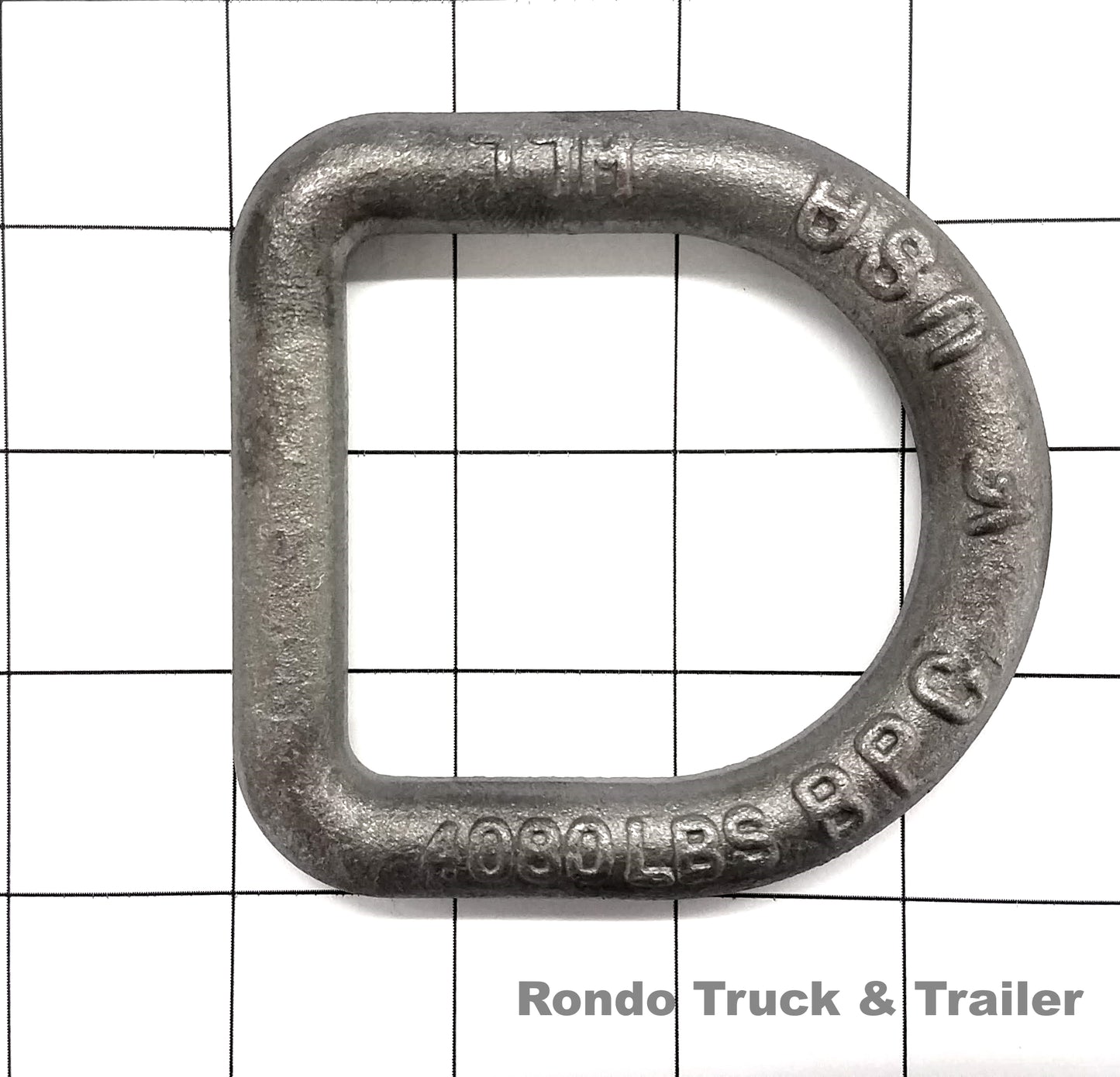 Cargo Control D-Ring, 1/2" Weld-On - 1/2Dring