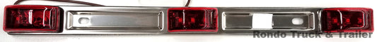 Stainless Steel Light ID Bar - Red LED - MCL-97RB