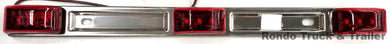 Stainless Steel Light ID Bar - Red LED - MCL-97RB