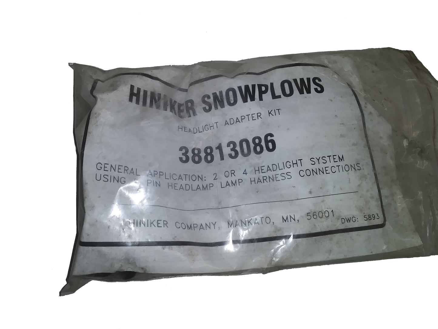 Hiniker Headlight Adapter Kit, GMC/Chevy, 38813086