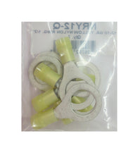 Load image into Gallery viewer, 12-10 GA Yellow Nylon Ring Terminal, 1/2&quot;, NRY12-Q