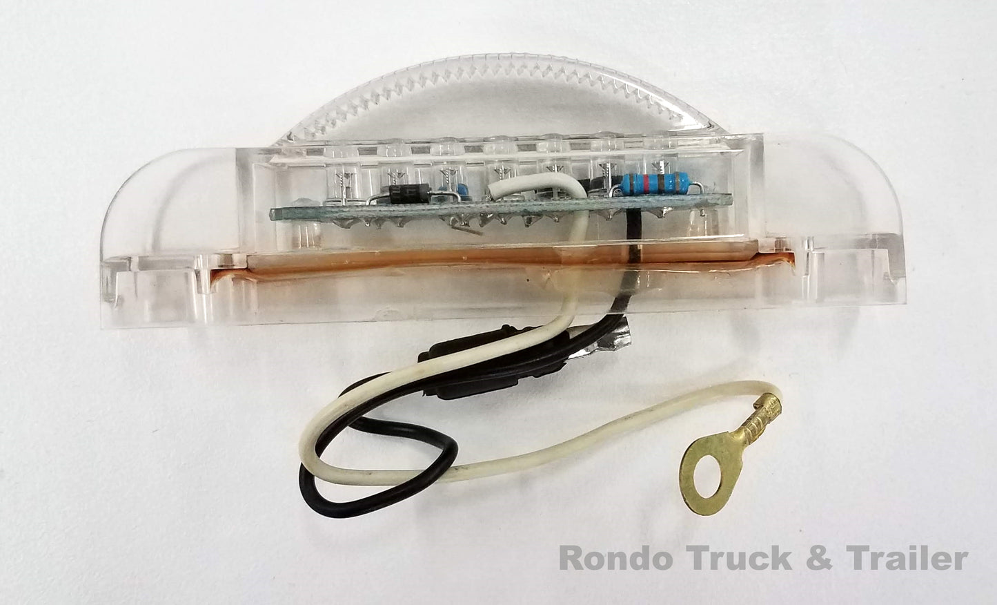 Trailer Marker Light - Red LED - Clear Lens, 4" x .75" 1A-S-2300RI