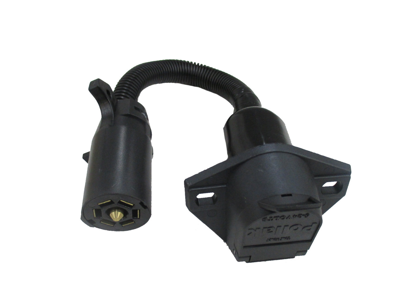 7-Way Blade to 7-Way Round Pole Plastic Adapter 12-727EP