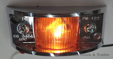 Load image into Gallery viewer, Armored Trailer Light W/ Chrome Molding - Incandescent - Amber or Red Lens 122XA/122XR