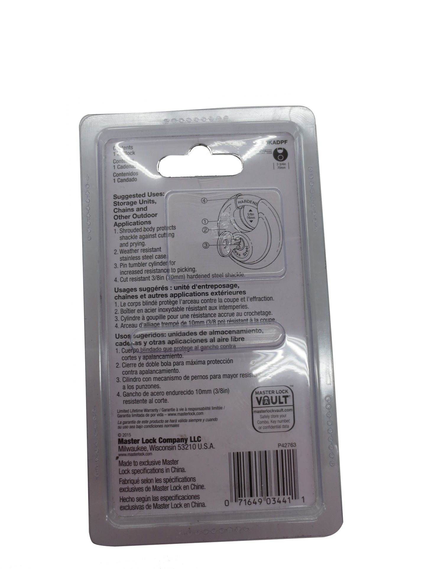 Disc Padlock MasterLock - 40KA