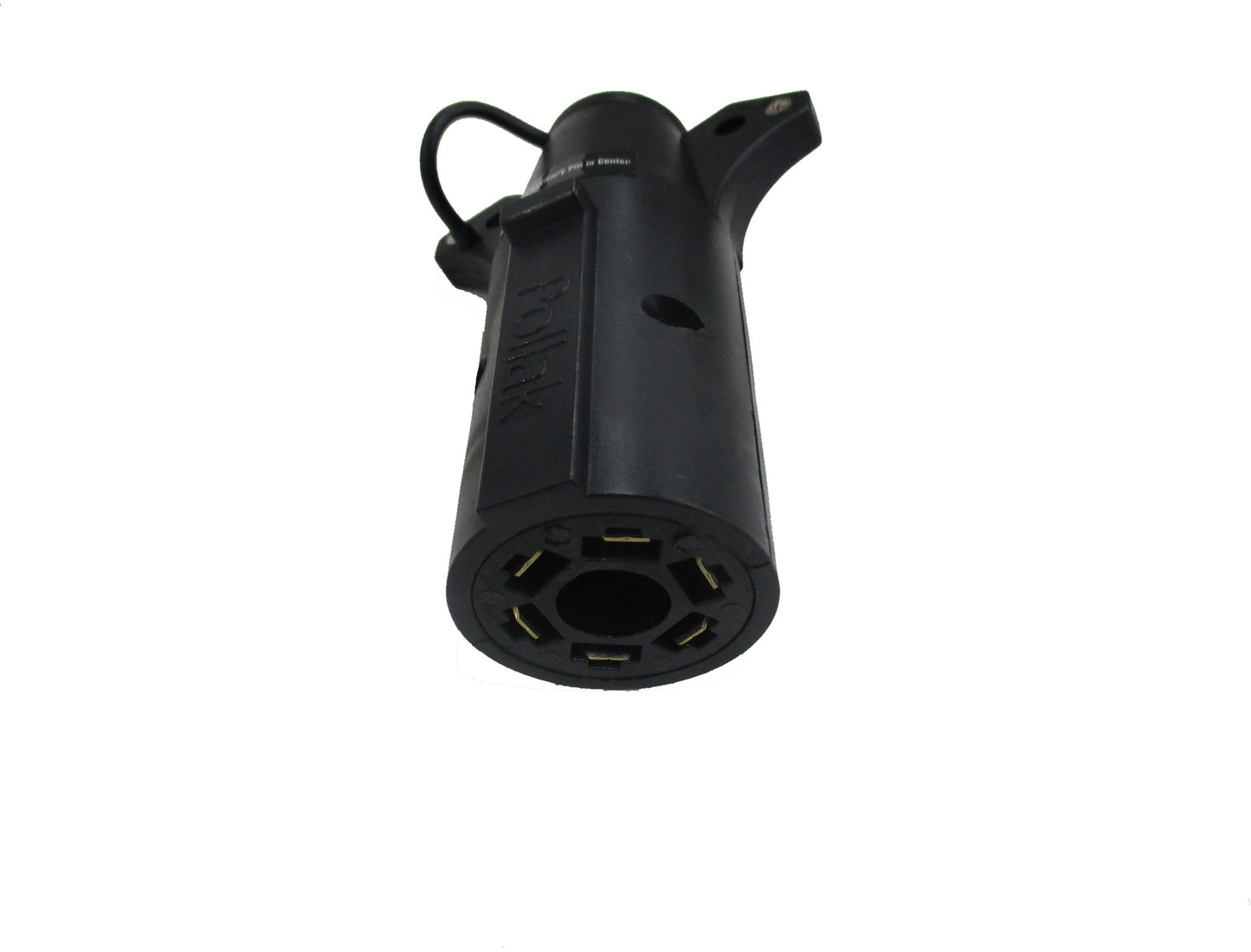 7-Way RV to 6-Round Adapter, Center Pin Aux. 12-729EP