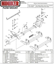 Load image into Gallery viewer, Hiniker Snowplow Mount - Quick Hitch 1 (QH1), 2005-2007 Ford 4x4 F250-F550, 25011732