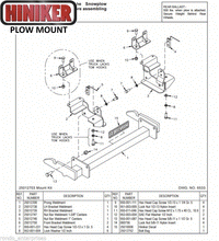 Load image into Gallery viewer, Hiniker Snowplow Mount - Quick Hitch 1 (QH1), 2009-2012 Dodge RAM 1500, 25012703