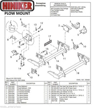 Load image into Gallery viewer, Hiniker Snowplow Mount - Quick Hitch 2 (QH2), 1988-2000 Chevy/GMC K1500-3500, 25012868