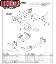 Load image into Gallery viewer, Hiniker Snowplow Mount - Quick Hitch 1 (QH1), 2015-2019 Chevy/GMC K2500/3500, 25013353